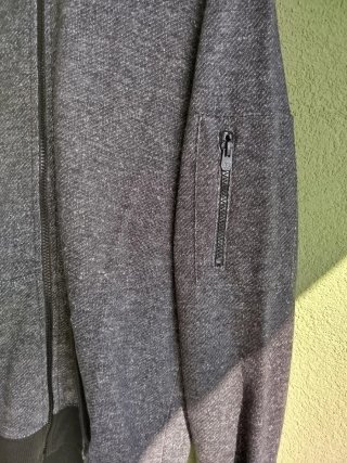 Casaco DWD com Capuz Cinzento Mesclad