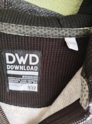 Casaco DWD com Capuz Cinzento Mesclad