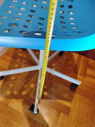 Silla de escritorio azul Ikea