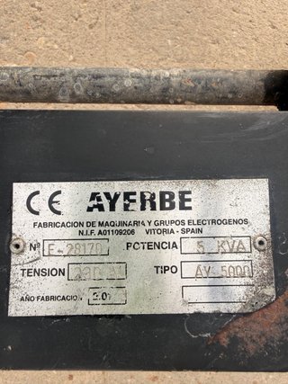 Generador Ayerbe 5000H Motor Honda GX270