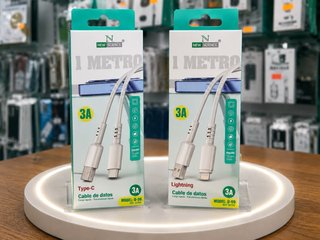 Cables New Science Tipo C y Lightning 1 Metro