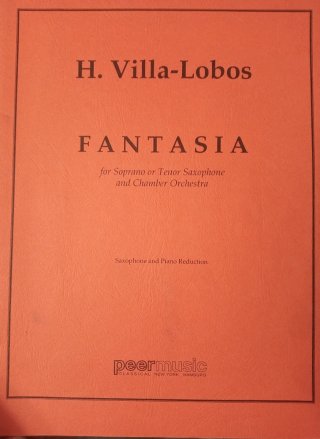 Partitura Fantasía Villa-Lobos Saxo