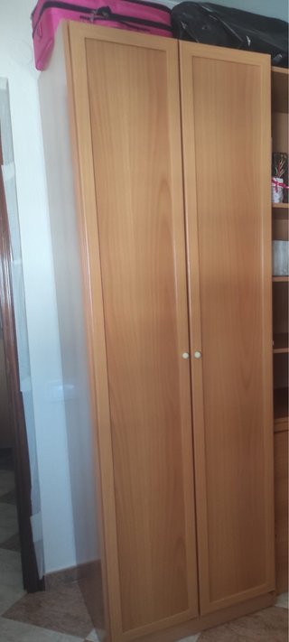 Armario de madera con puertas