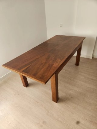 Mesa comedor extensible madera