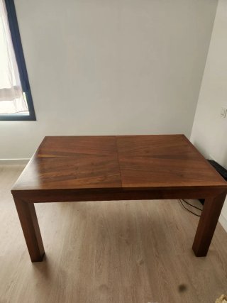 Mesa comedor extensible madera