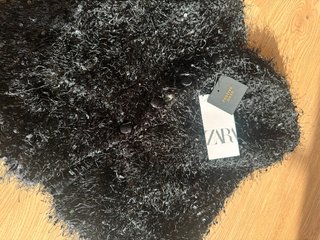 Top bustier fiesta Zara negro flecos lentejuelas