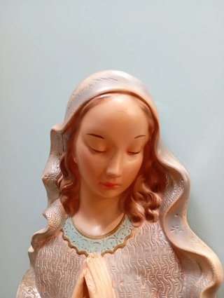 Virgen antigua para colgar