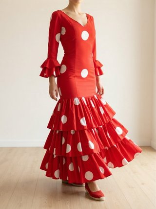 345 Traje Sevillanas Lunares Talla 38