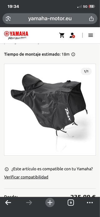 Manta Térmica Yamaha TMAX