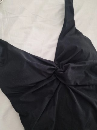 Bañador negro con nudo