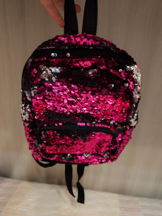 Zainetto bambina paillettes reversibili