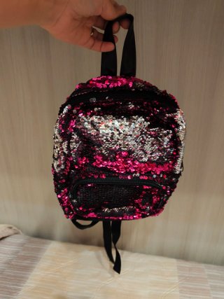 Zainetto bambina paillettes reversibili