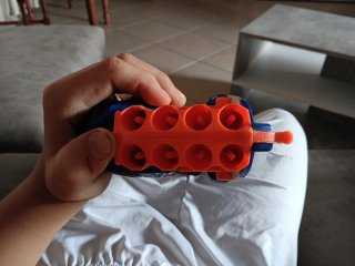 Pistola Nerf Roughcut 2x4