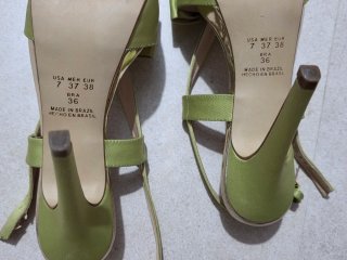 Tacones Sisse Verdes y Dorados Fiesta