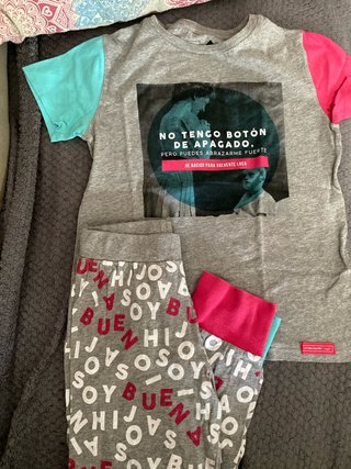 Pijama unisex talla 7/8