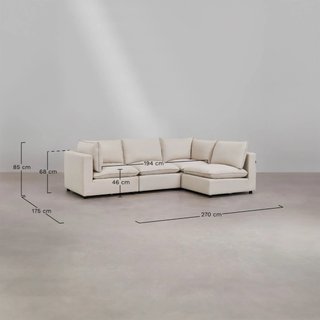 Sofá modular 4 plazas Sklum Daniela