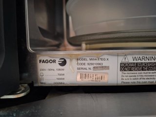 Microondas Fagor Integrable Acero Inoxidable