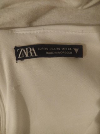 Vestido Zara blanco