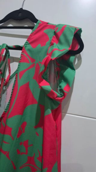 Mono ancho vaporoso estampado