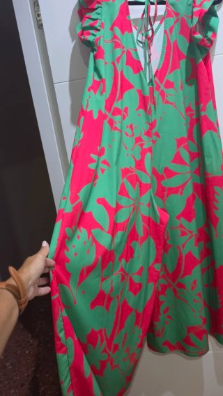 Mono ancho vaporoso estampado