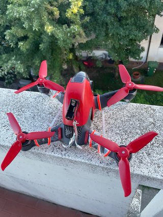 DJI FPV Drone Red Custom Build