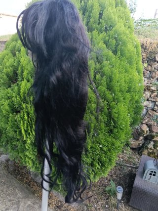Peluca pelo natural 75cm
