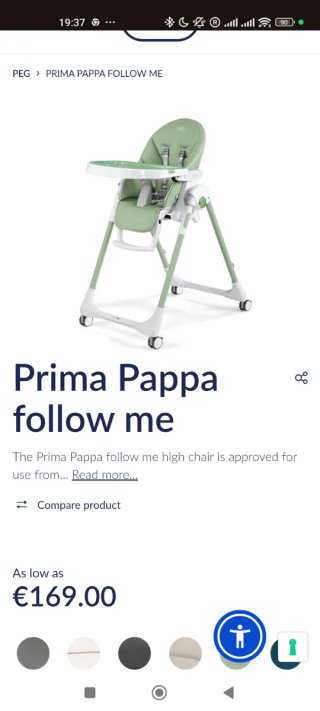Trona Peg Perego Primo Pappa Follow Me