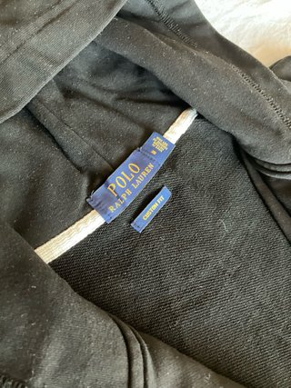 Felpa Polo Ralph Lauren Nera con Zip