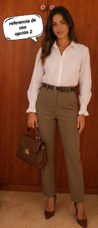 Blusa blanca manga larga con puño fruncido
