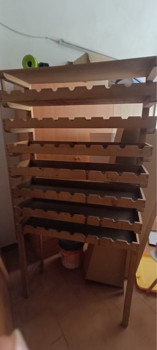 Botellero de madera