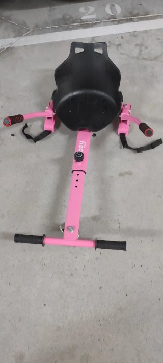 Hoverboard rosa con asiento