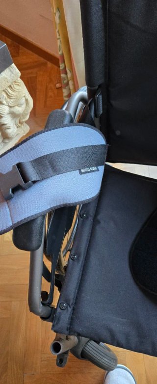 Silla de ruedas con cinturon + andador