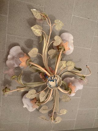 Lampadari vintage floreali anni 80/90