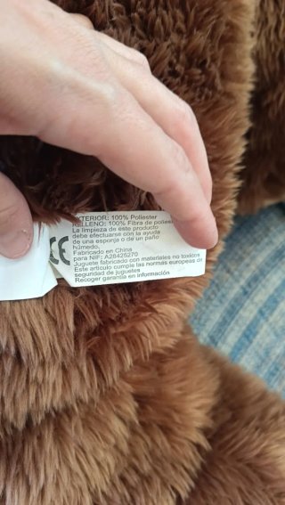 Oso de peluche gigante marrón