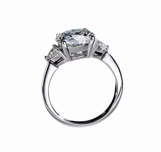 Anello Trilogy Moissanite Certificata 4 ct
