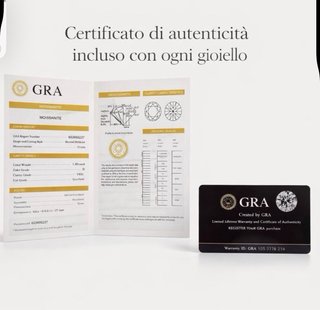 Anello Trilogy Moissanite Certificata 4 ct