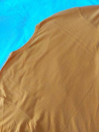Camiseta Zara Trafaluc naranja lentejuelas talla S
