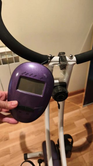 Bicicleta Estática Morada
