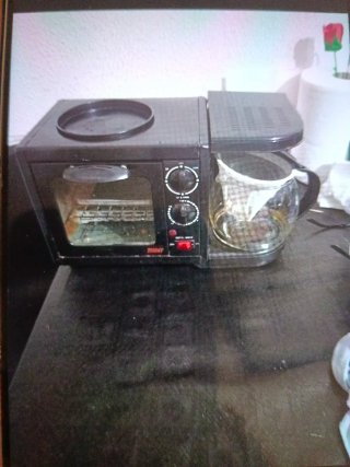 Cafetera, Tostadora y Hornilla Eléctrica,con jarra