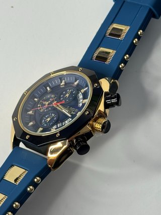 Reloj LIGE Azul y Dorado para Hombre
