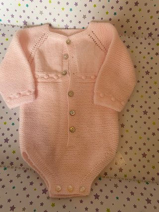 Body tejido rosa bebé