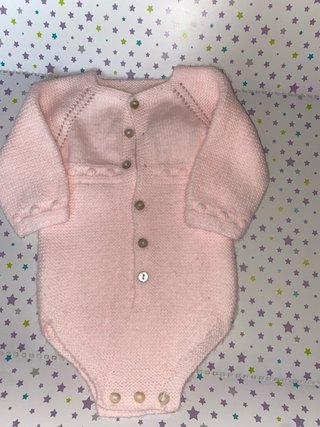 Body tejido rosa bebé