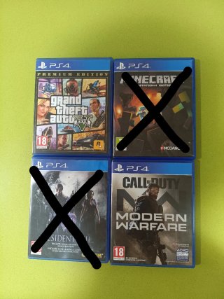 Pack 2 Juegos PS4: GTA V modern warfare
