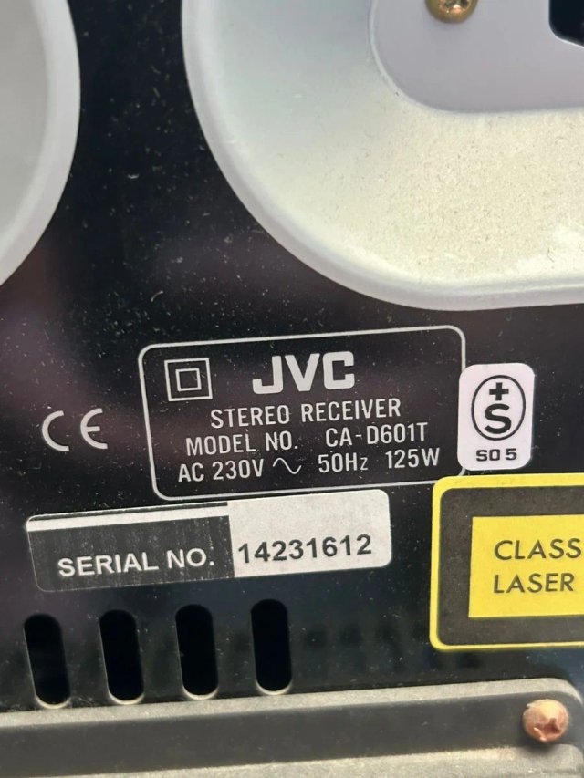 Equipo de música JVC CA-D601T