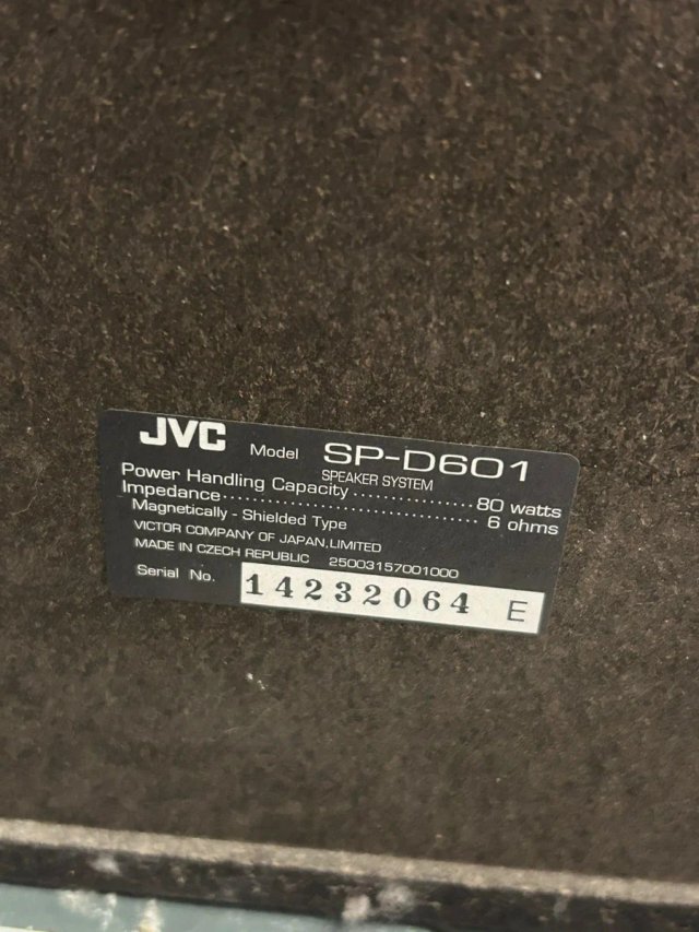 Equipo de música JVC CA-D601T