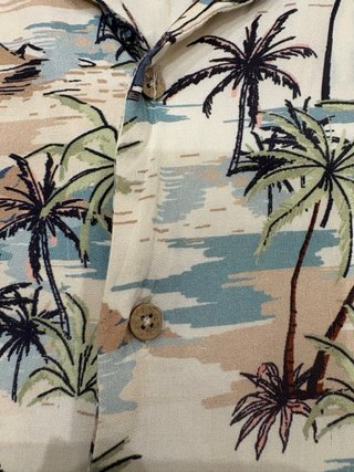 Camisa Estampada Palmeras Good Moments Talla XS