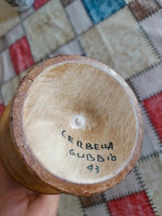 Vaso Ceramica Artistica Cerbella Gubbio 43