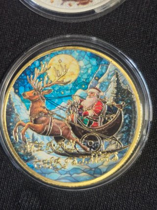 Monedas Coleccionables de Navidad (4 piezas)