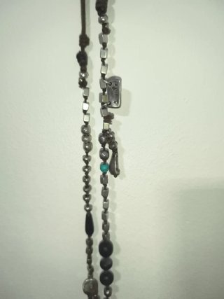 Collar de mujer plata y turquesa