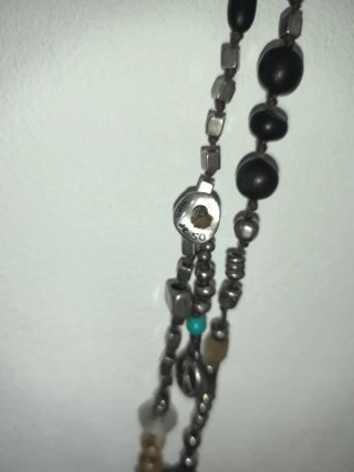 Collar de mujer plata y turquesa